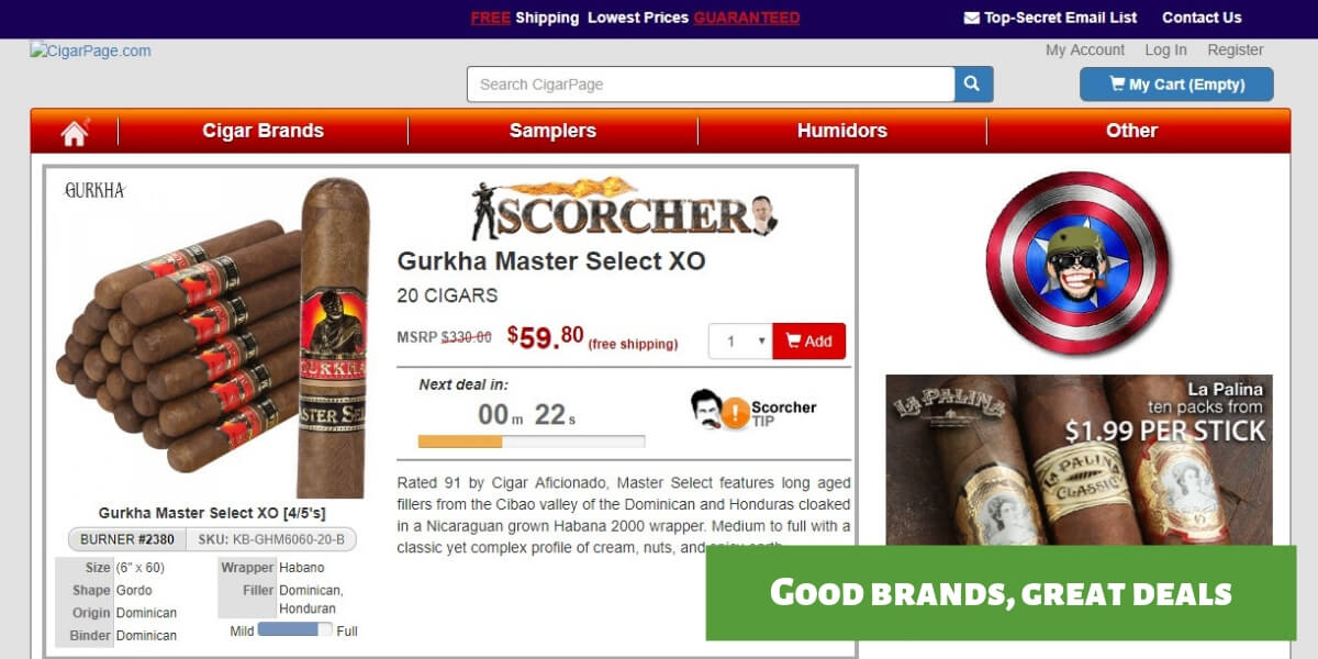 cigar page homepage cigarpage