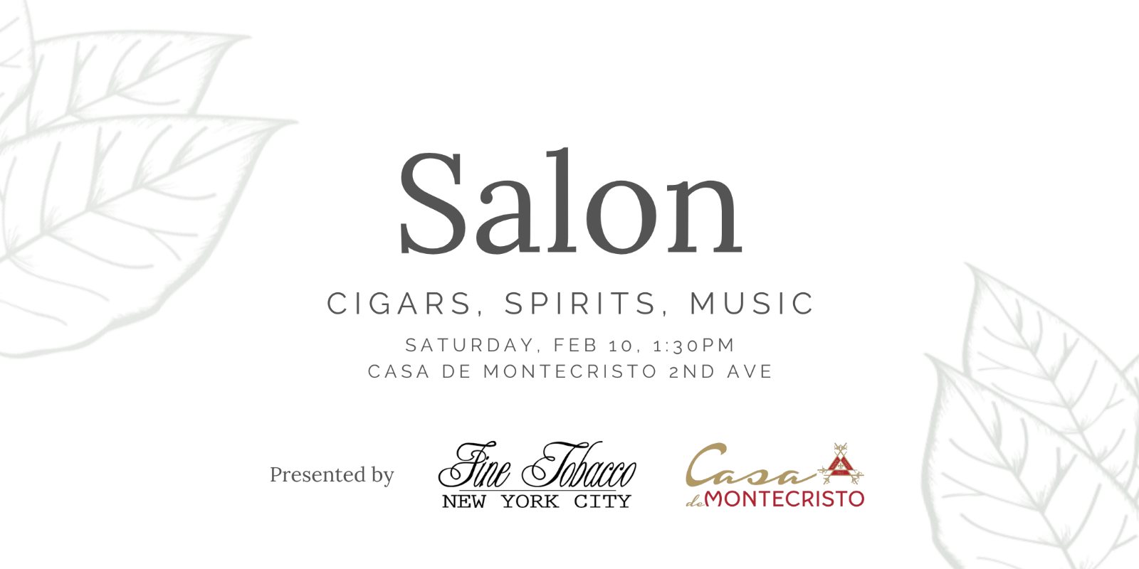 Salon No. III: Cigars, Whiskey & Live Music