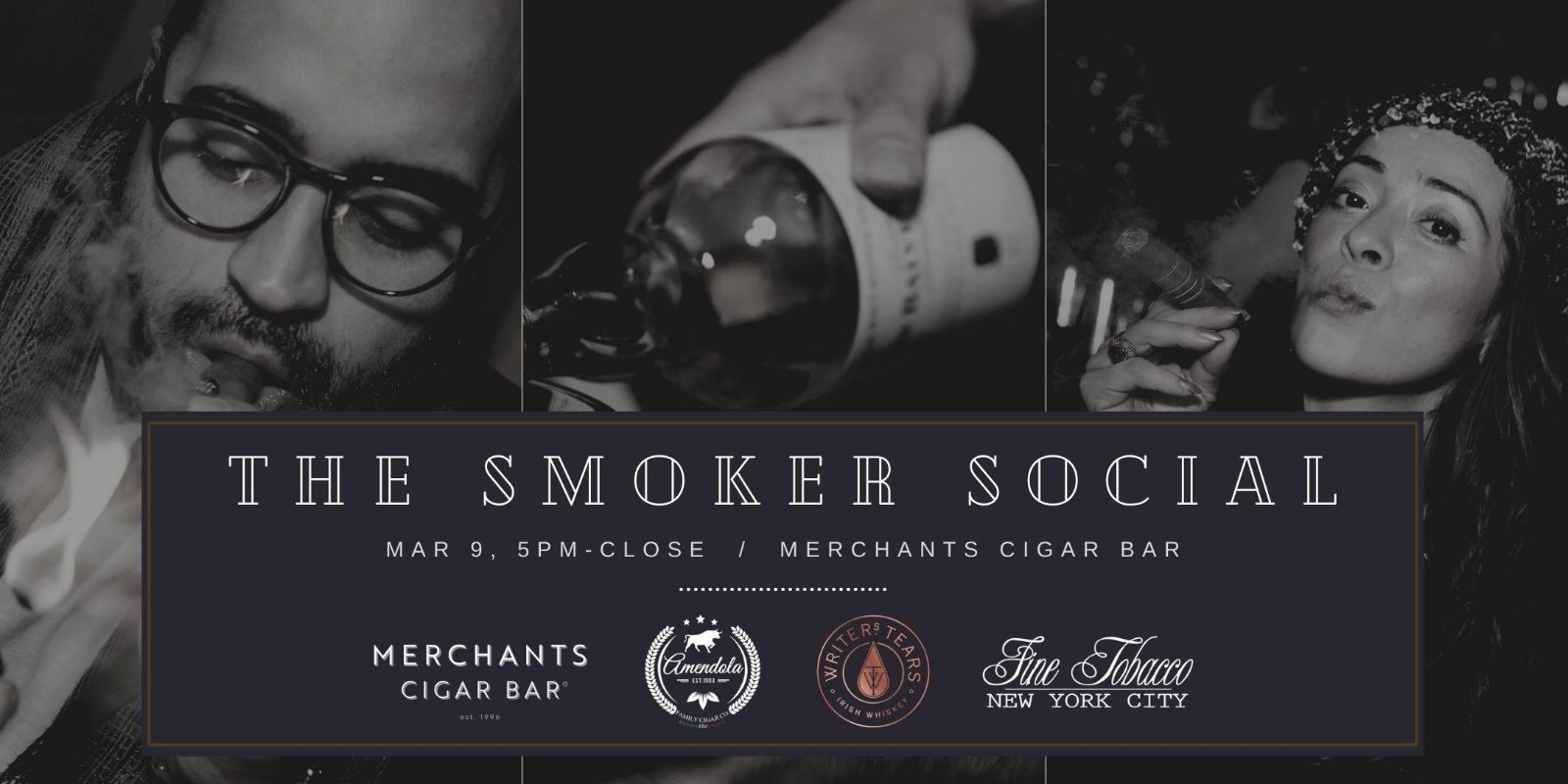 The Smoker Social Feat. Amendola Cigars & Writers’ Tears Whiskey