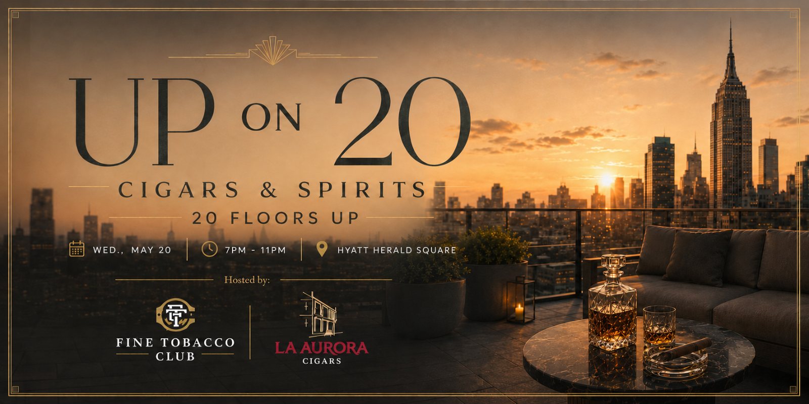 Up On 20 Rooftop Cigar Event (May 2026)